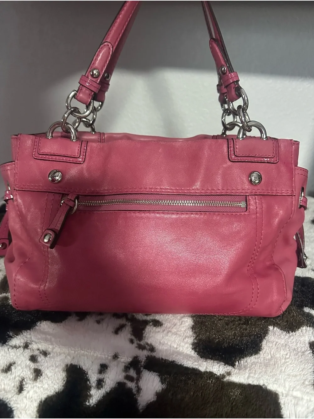 COACH PEYTON TURNLOCK CARRYALL/SATCHEL PURSE